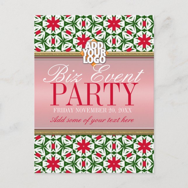 Modèle d'invitation à la fête de Noël du bureau de (Devant)