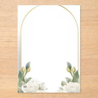 Modèle d'invitation de mariage floral élégant mode