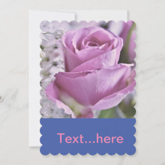 Modèle d'invitation pour carte de mariage