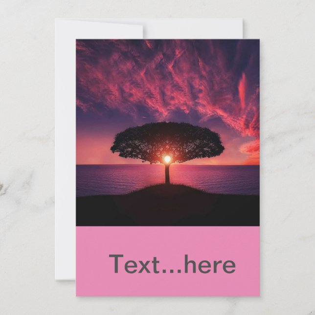 Modèle d'invitation pour carte de mariage (Devant)