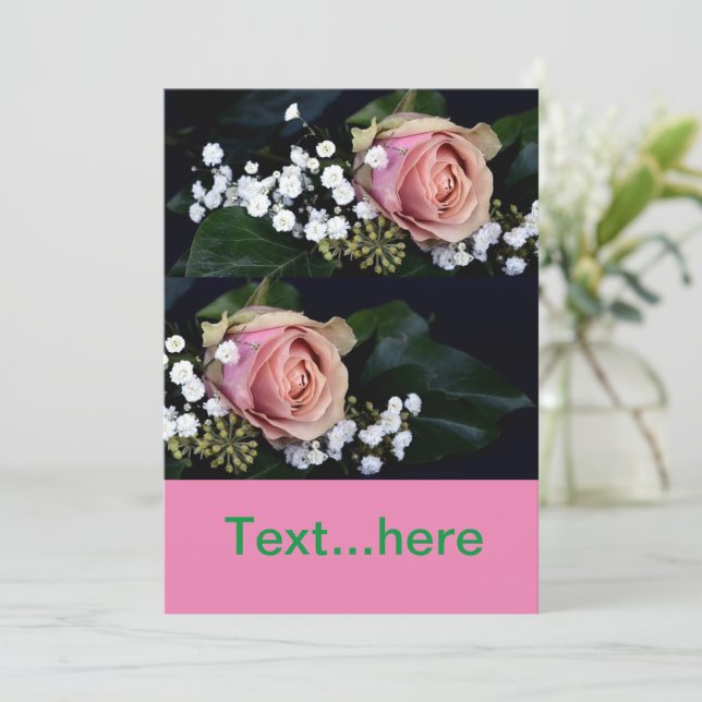Modèle d'invitation pour carte de mariage (Debout devant)