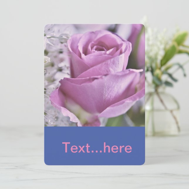 Modèle d'invitation pour carte de mariage (Debout devant)