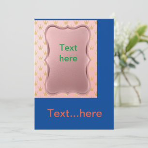 Modèle d'invitation pour carte de mariage