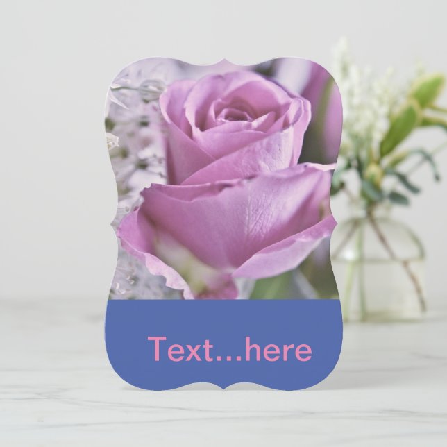 Modèle d'invitation pour carte de mariage (Debout devant)