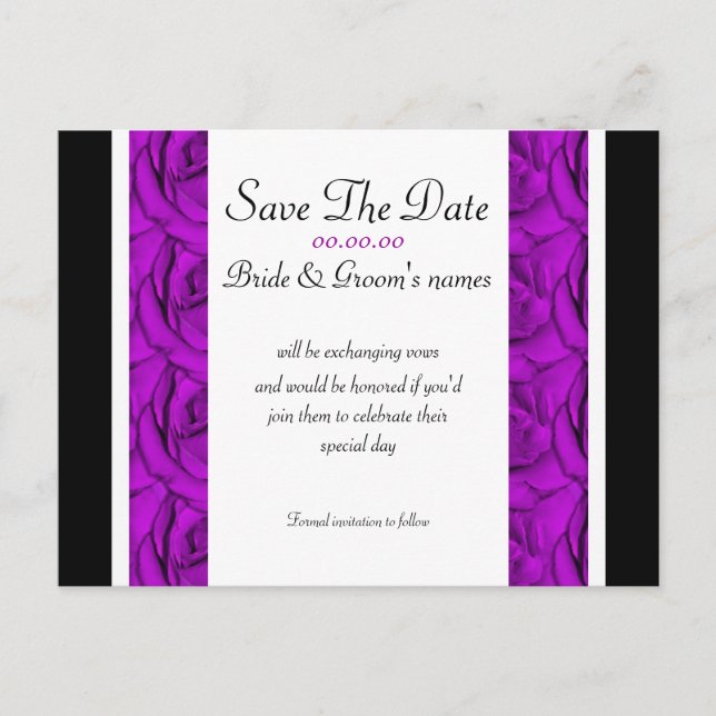 Modèle d'invitations de mariage élégant (Devant)