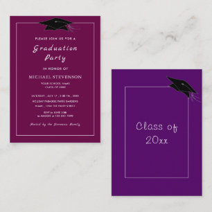 Modèle d'invitations de remise de diplômes à perso