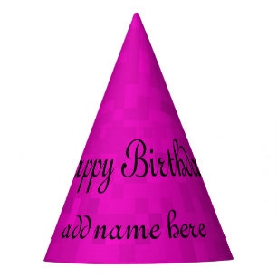 Modèle DIY Bon Anniversaire Rose Chapeau d'anniver
