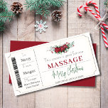 Modèle du certificat cadeau de coupon de Noël<br><div class="desc">Certificat cadeau Coupon de Noël ! La meilleure façon de surprendre quelqu'un avec un cadeau de tatouage pour Noël!</div>