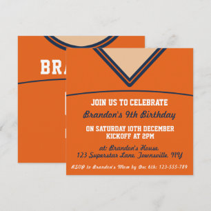 Modèle du Invitation de football du Jersey Theme P