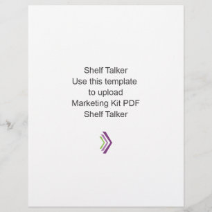 Modèle du kit marketing Shelf Talker