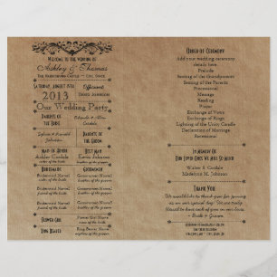 Modèle du programme de mariage personnalisé pour l