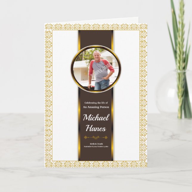 Modèle du programme funéraire (Devant)