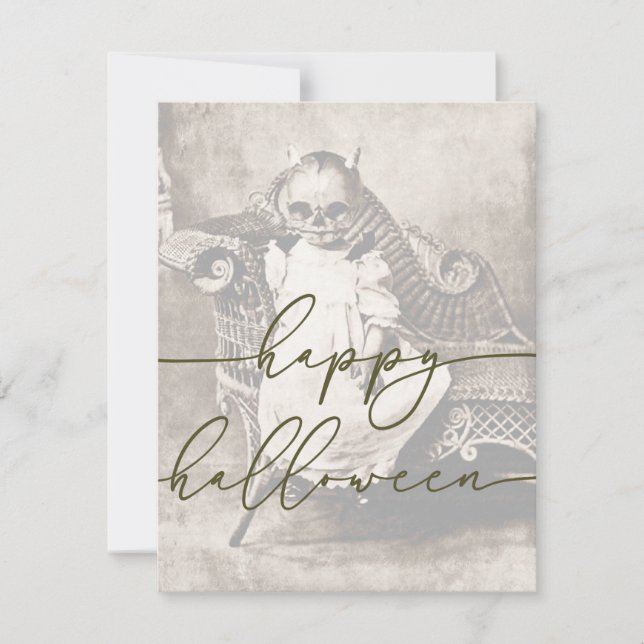 Modèle éffrayant de la carte Halloween (Devant)