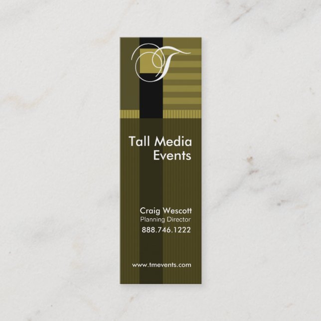 Modèle élégant à la mode de carte de profil de (Devant)