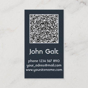 Modèle élégant de carte de visite de code du noir