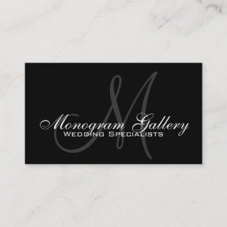 Modèle élégant de carte de visite Monogramme