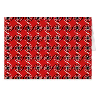 Modèle en spirale rouge et noir et blanc de remous