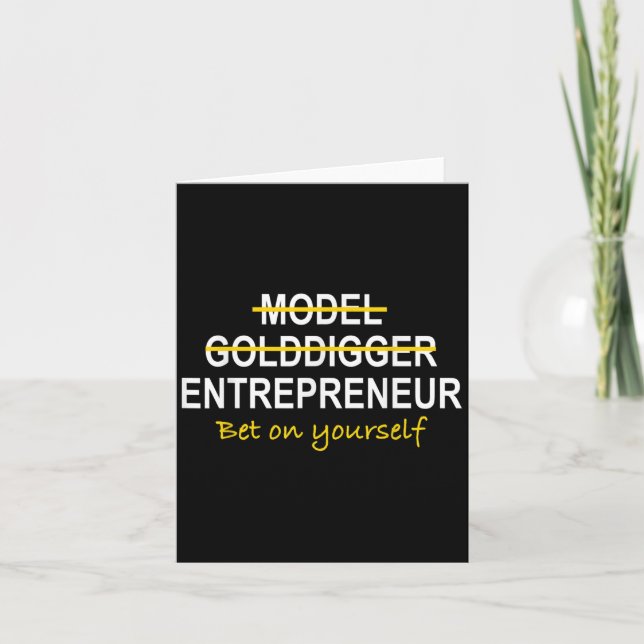 Modèle Entrepreneur Golddigger Motivationnel  (Devant)