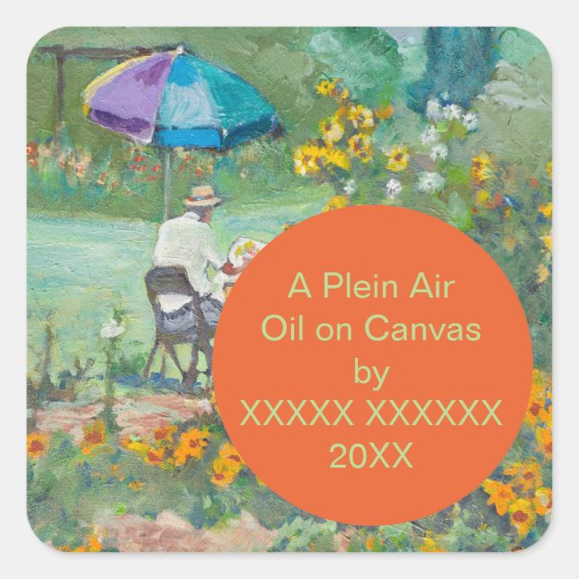 Modèle Étiquette d'art personnalisé (Devant)