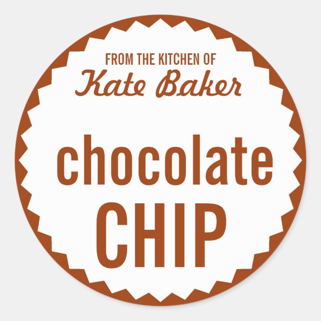 Modèle Étiquette de vente de biscuits Exchange (Devant)