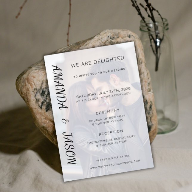 Modèle faire-part de mariage avec emplacements pho (Créateur téléchargé)