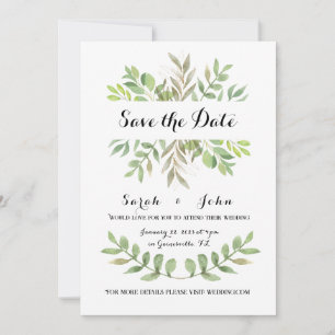 Modèle Faire-part de mariage botanique