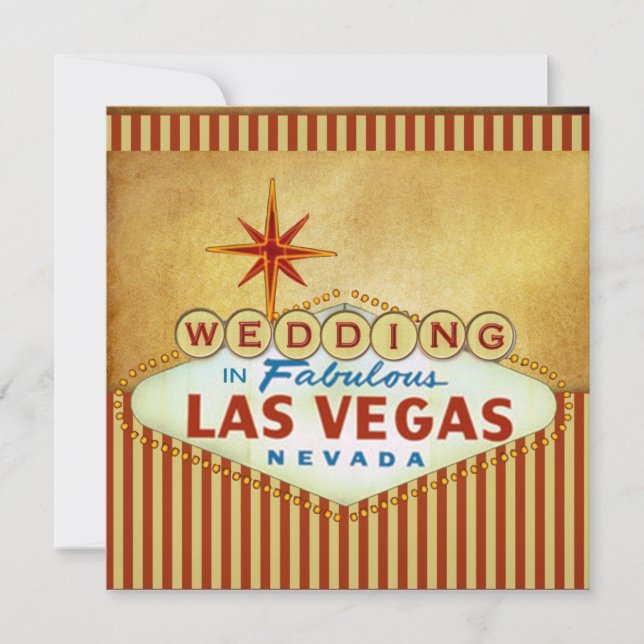 Modèle Faire-part de mariage de Las Vegas (Devant)