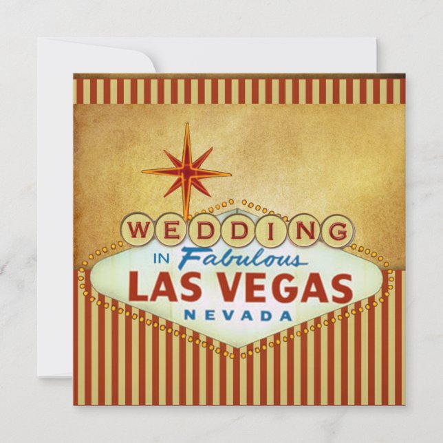 Modèle Faire-part de mariage de Las Vegas (Devant)