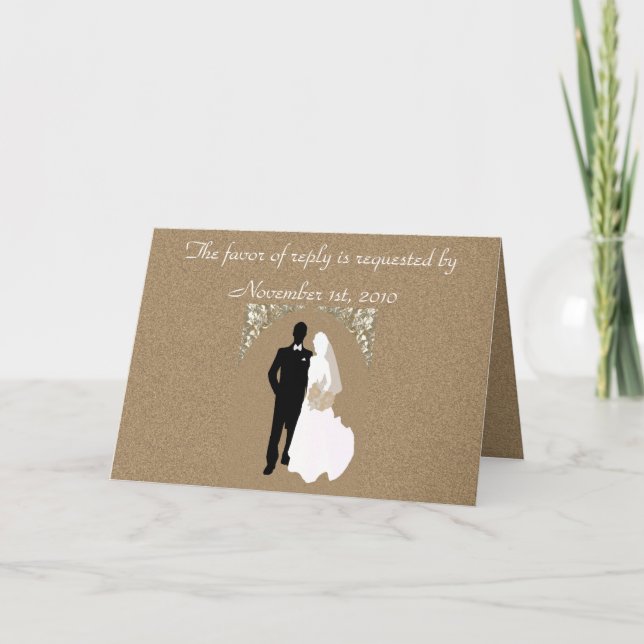 Modèle Faire-part de mariage RSVP (Devant)