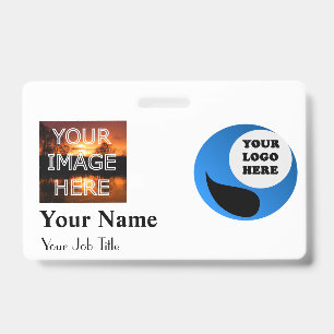 Modèle fait sur commande de badge nominatif de