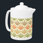 Modèle Floral Abstrait rétro en orange et en olive<br><div class="desc">Sophistiqué et unique sont les mots qui viennent à l'esprit lorsque vous regardez ce motif floral abstrait rétro classique avec sa palette de couleur orange, olive et taupe muet qui est tellement moderne du milieu du siècle. Cette florale géométrique minimaliste se traduit parfaitement par des objets de mode et de...</div>