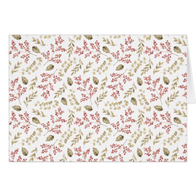 Modèle floral avec baies (Devant horizontal)