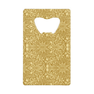 Modèle Floral Baroque Damas d'or