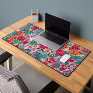 Modèle floral chinois coloré