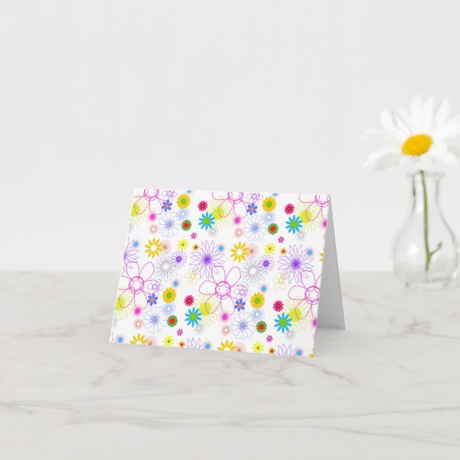Modèle floral coloré (Petite plante)