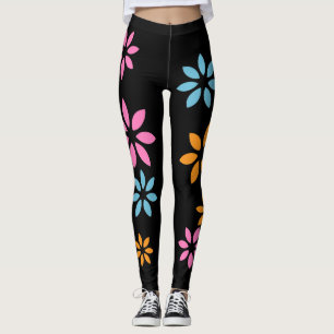 Modèle floral coloré artistique Exercice Leggings
