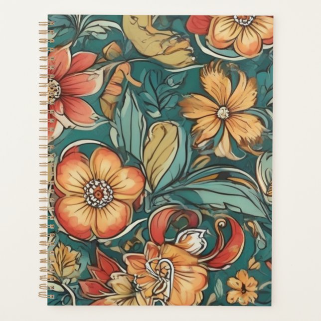 Modèle floral coloré | Fleurs sauvages (Devant)