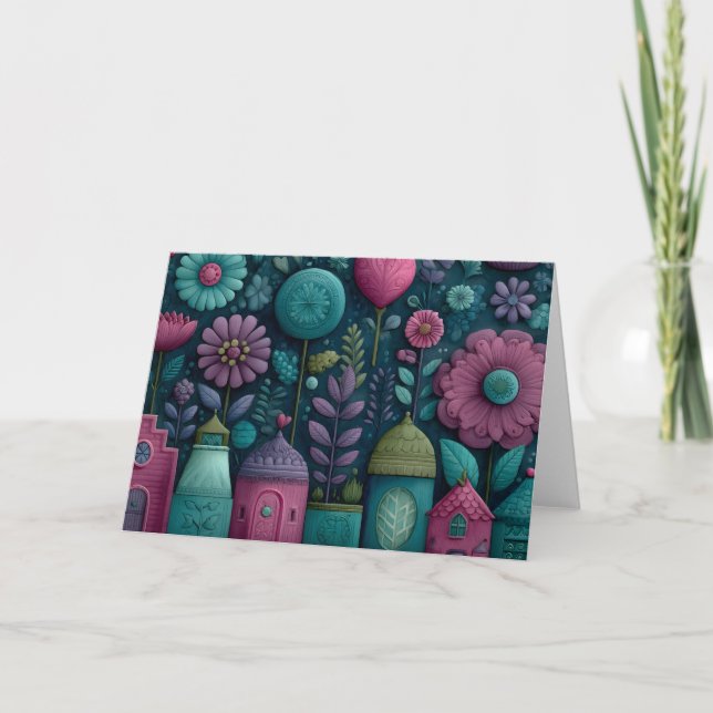 Modèle floral de conte de Whimsical (Devant)