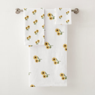 Modèle floral de tournesol vert Conception minima