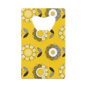 Modèle floral jaune simple