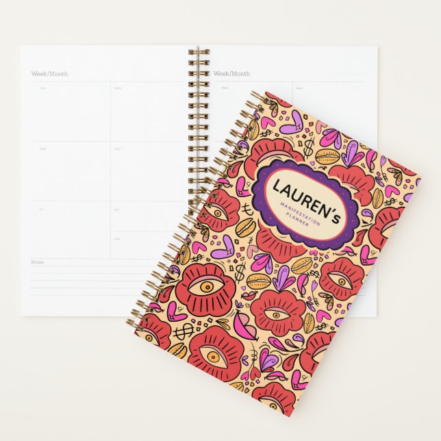 Modèle floral Lucky Eye (Devant avec enveloppe)