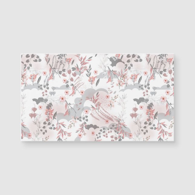 Modèle floral numérique sur les tons pastel (Devant)