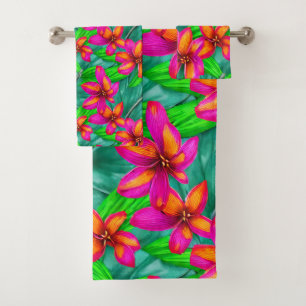 Modèle floral Paradis tropical