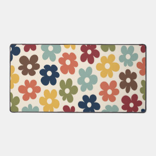 Modèle floral rétro coloré