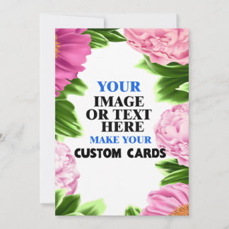 Modèle floral rose et vert Créez le vôtre 