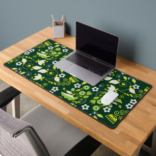 Modèle floral scandinave moderne vert foncé
