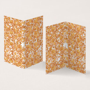 Modèle floral symétrique avec motif orange