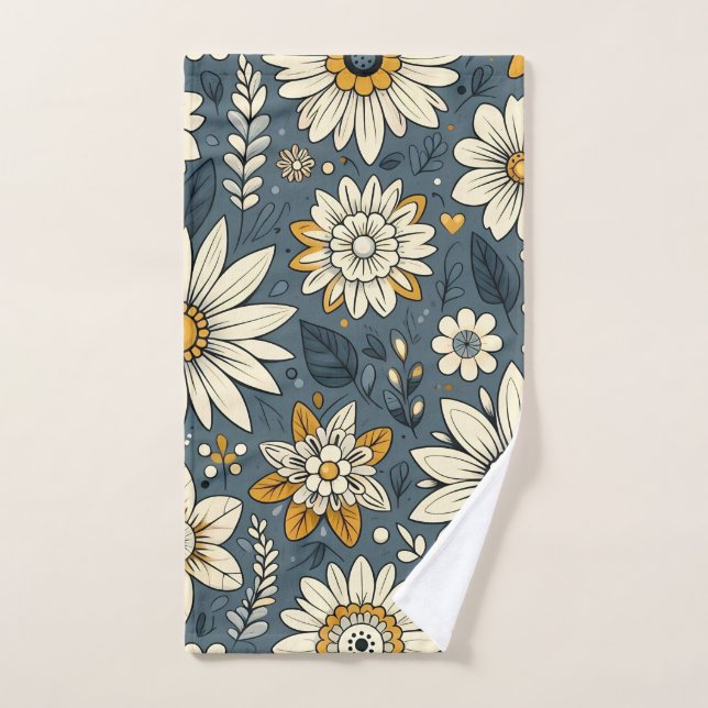 Modèle Floral vintage (Serviette à main)