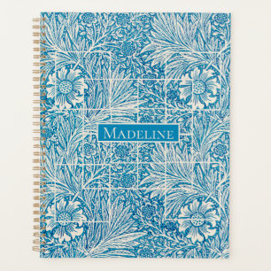 Modèle floral Vintage bleu et blanc