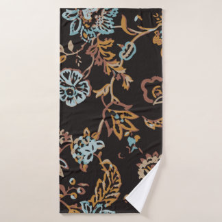 Modèle Floral vintage Et Sans Couleur. Textur main